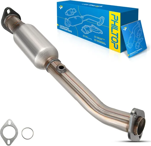Vista 96 de PHILTOP Convertidor Catalítico de Ajuste Directo para Murano 2009 2010 2011 2012 2013 2014 3.5L, Cáscara de Acero Inoxidable Aluminio 203-1010