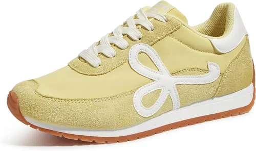 Vista 17 de LUCKY STEP - Zapatillas de moda para mujer, elegantes, de caña baja, clásicas, retro, casuales, cómodas, para correr y caminar Marrón oscuro