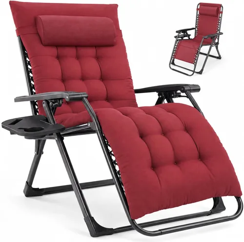 Vista 15 de NEWBULIG Silla de gravedad cero, reclinable plegable para patio con Oscuro