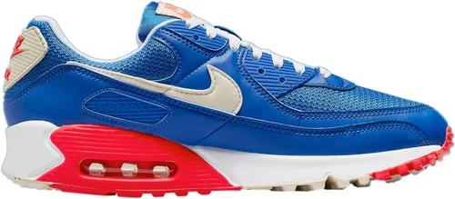 Vista 3 de Nike Hombres Air Max 90 DM8316 400 - Talla 8, Hyper RoyalLeche de coco