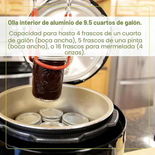 Vista 7 de Nesco NPC-9 Olla a Presión Eléctrica Inteligente y Enlatadora, Acero Inoxidable, 9.5 Qt