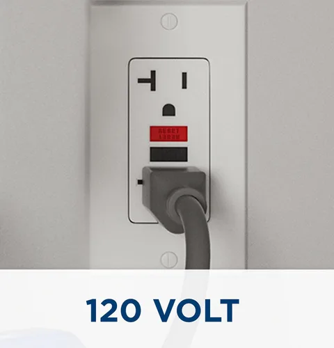 Vista 4 de GE Appliances 2.5 galones, calentador de agua de minitanque versátil con termostato ajustable, se instala fácilmente debajo del fregadero, 120v