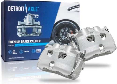 Vista 20 de Detroit Axle - Rotores de freno para Ford 2013-2019 Explorer Taurus Flex Lincoln MKT MKS, rotores de freno de disco ranurados perforados de repuesto