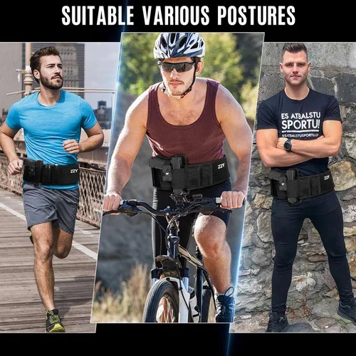 Vista 6 de ZZY Faja con funda para el vientre, Faja para hombres y mujeres, Funda para el vientre para portación oculta, Funda para la cintura para pistolas