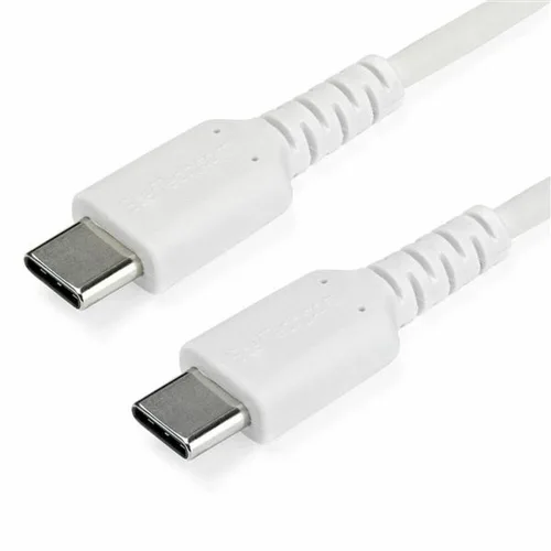 Vista 2 de Cable USB C Startech RUSB2CC1MW Blanco 1 m