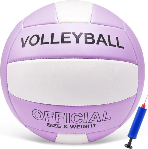 Vista 11 de Voleibol Tamaño Oficial 5 para Interior y Exterior, Voleibols de Toque Suave para Adultos, Juego de Playa, Piscina, Gimnasio, Entrenamiento, Diseño