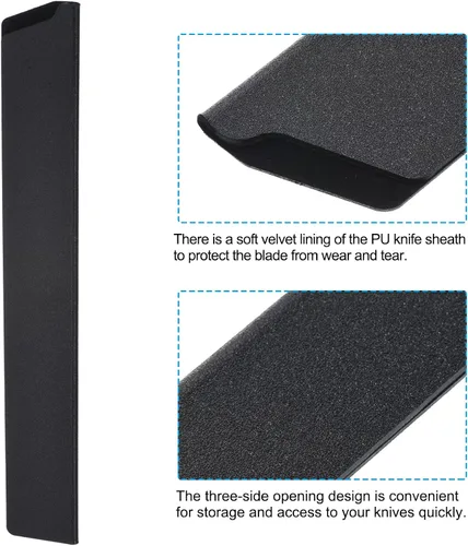 Vista 4 de PATIKIL Fundas de plástico ABS para cuchillo de cocina de 14 pulgadas, paquete de 3 cuchillos, protector de filos, protector de cuchilla, funda