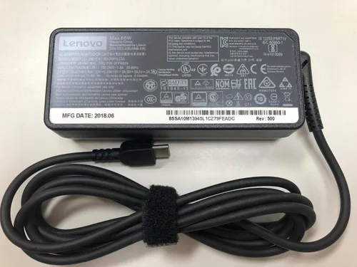Vista 2 de Lenovo 4X20M26268 65W USB Tipo C Adaptador de CA Cable de alimentación de clavija 100-240V 50-60Hz