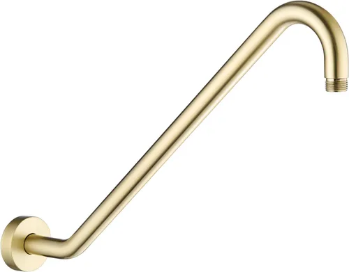 Vista 7 de Brazo de extensión de cabezal de ducha con brida Uvish de 17 pulgadas, tubo elevador de cabezal de ducha en forma de S, brazo extensor de ducha