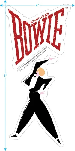 Vista 3 de David Bowie Let's Dance Rock Album T Shirt & Stickers