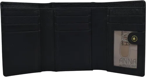 Vista 17 de Anna by Anuschka Cartera de tres pliegues pintada a mano para mujer de cuero