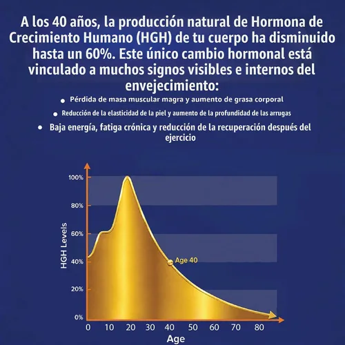 Vista 2 de Secretagogue Gold Anti-Envejecimiento Natural HGH Suplemento de Apoyo - Complejo de Aminoácidos, Rejuvinate la Piel y el Tono Muscular