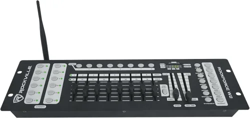 Vista 8 de (6) Rockville RockWedge LED con pilas Par Lights+controlador inalámbrico DMX