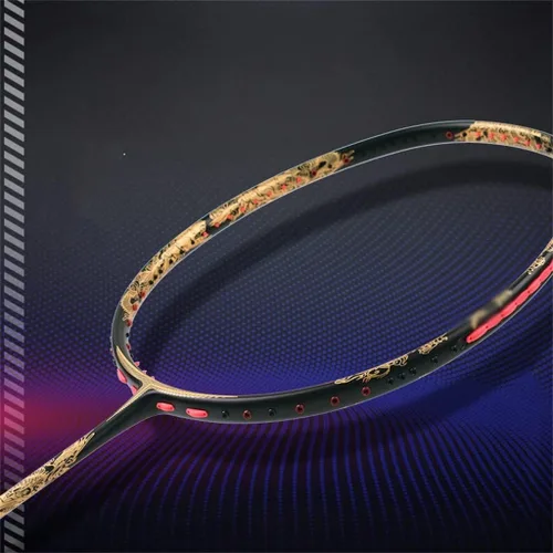 Vista 3 de MBBJM Full Carbon Racket Reinforced Secondary Molding 35 Lb Offensive 4U Badminton Racket Single Shot