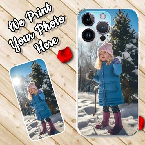 Vista 2 de Funda personalizada para iPhone 14, 13, 12, 11 Pro Max Mini Plus XR X Xs, diseña tu propia imagen, funda para fotos, a prueba de arañazos, 1 Foto