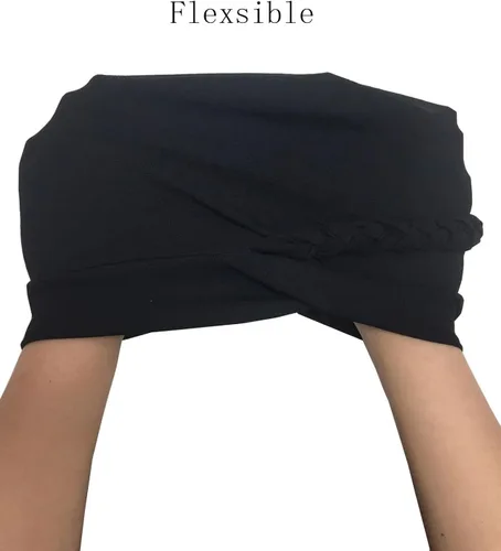 Vista 5 de Lucky staryuan Gorros para el cáncer de quimioterapia para mujer, suave y preatado, trenzado trenzado, turbante