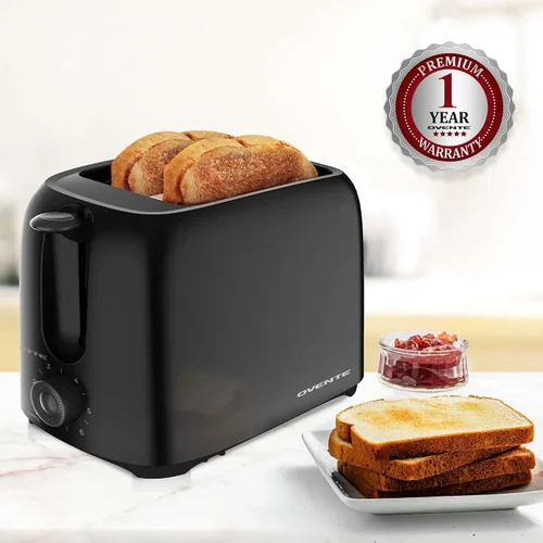 Vista 8 de OVENTE Electric Toaster Machine with 6-Shade Browning Selector Setting, Compact Design and Removable Crumb Tray, 700W Power Perfect for Toasting