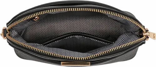 Vista 6 de FashionPuzzle Bolso cruzado pequeño de piel sintética con correa de cadena