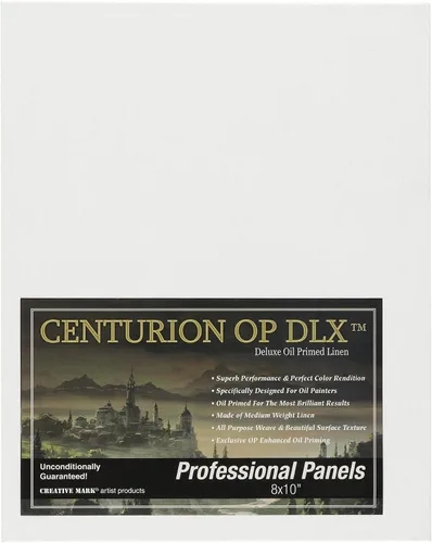 Vista 18 de Centurion Paquete de lienzo de lino imprimado al óleo profesional de lujo, 48 paneles pequeños, suministros de arte para pinturas al óleo