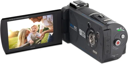 Vista 8 de Minolta MN4K100Z 28MP 4K Ultra HD 3.5" Touch Night Vision Videocámara, B Negro