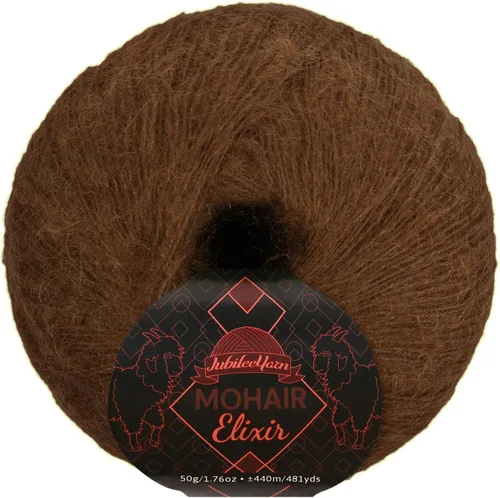 Vista 50 de JubileeYarn Mohair Elixir Yarn - 50g/Skein Baby Wool Blend - Cosmopolitan - 1 Skein