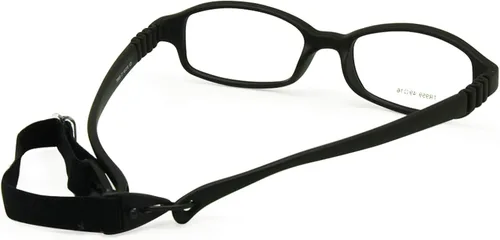 Vista 3 de Beonsale Marco de lentes ópticos para niños y niñas, con correa, tamaño 49-16, sin tornillo, flexible, de una sola pieza, con cordón