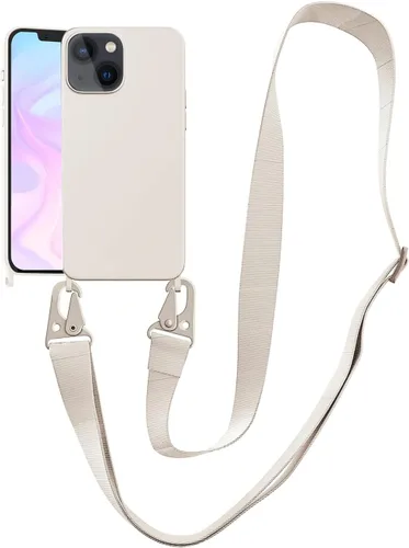 Vista 16 de Funda compatible con iPhone 8 Plus, iPhone 7 Plus/6 Plus/6S Plus con cordón, funda cruzada para iPhone con correa ajustable de silicona para iPhone