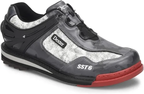 Vista 11 de Dexter Zapatos de bolos modernos para hombre Blanco/Rojo