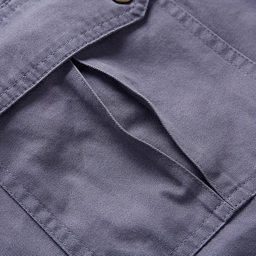 Vista 4 de DASAYO Pantalones cortos para hombre, casuales, de verano, con bolsillos con cremallera, pantalones cortos tácticos al aire libre, trabajo