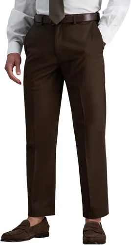 Vista 14 de Haggar Cool 18 Pro - Pantalón de corte clásico para hombre, tallas regulares y grandes y altas Caqui (British Khaki)