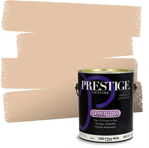 Vista 21 de Pintura 2 en 1, para primera mano y para exterior, de Prestige Paints, E100-N-1120BM