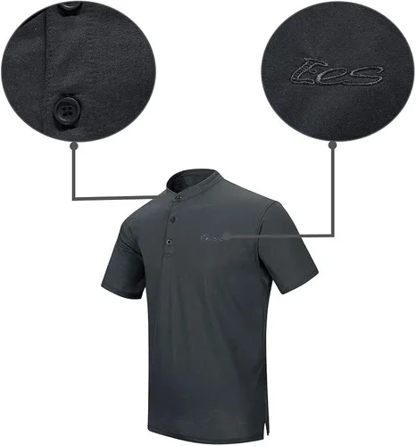 Vista 4 de EXCELLENT ELITE SPANKER Camiseta de polo para hombre de manga corta con cuello redondo