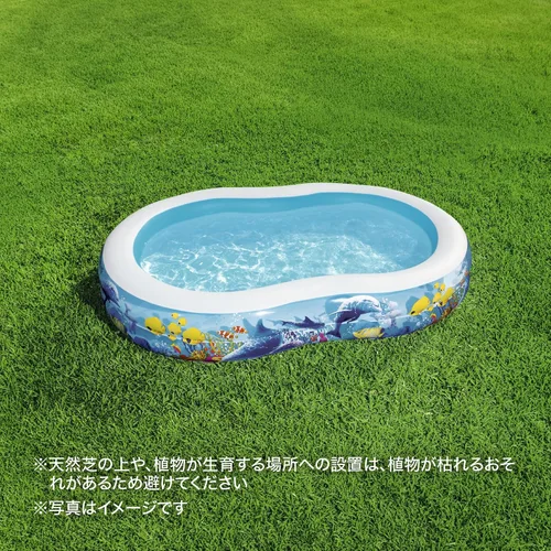 Vista 6 de BESTWAY Piscina familiar Mar Ground, 103.1 x 61.8 x 18.1 in, Mehrfarbig