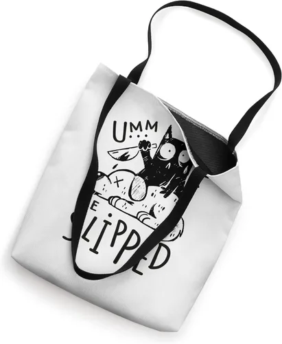 Vista 2 de Cat Killing Dog Meme divertido gato negro asesino con bolsa de mano para cuchillo