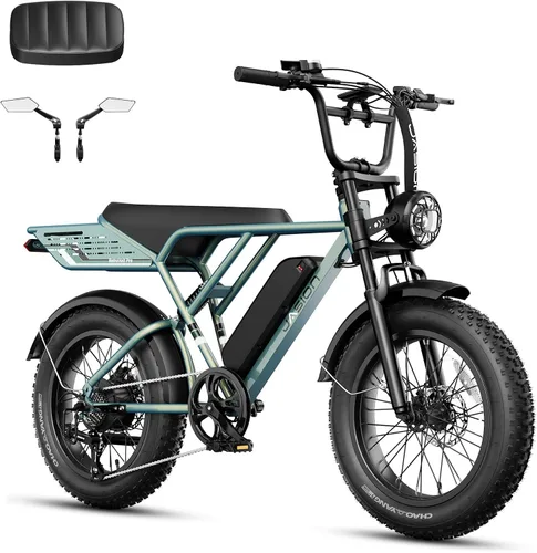 Vista 11 de Jasion RetroVolt Pro Electric Bike,52v 20Ah,90-Mile Range,38MPH,Fat Tire Pavonado