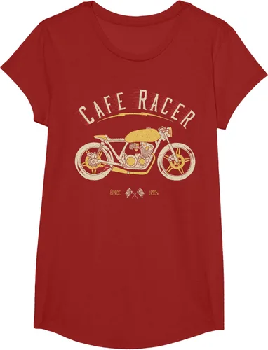 Vista 46 de Camiseta Cafe Racer - Old School - Camiseta de motocicleta vintage Negro