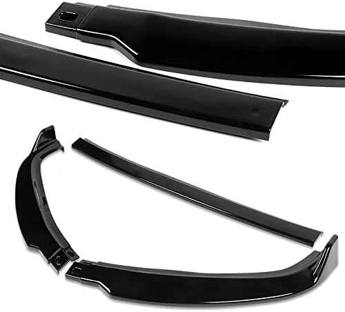 Vista 2 de Kit de 3 piezas de parachoques delantero compatible con Lexus IS300 2001-2005, alerón de protección con moldura divisora estilo STP, difusor de aire