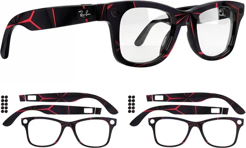Vista 8 de Fundas protectoras compatibles con gafas Ray-Ban Meta Wayfarer Gen2/Gen1, calcomanías de vinilo 3M de alta calidad, resistentes a los arañazos