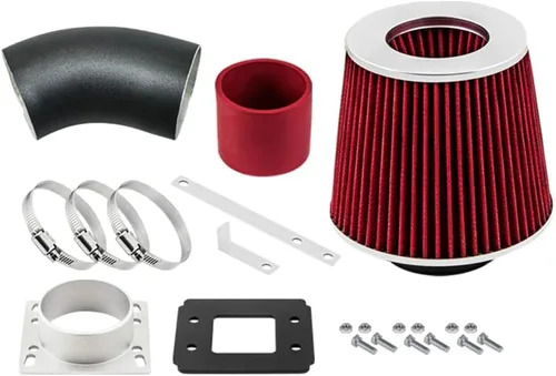Vista 3 de Kit de admisión de aire rojo+filtro compatible con Ford Ranger Mazda B3000 3.0L V6 Ram 98-01