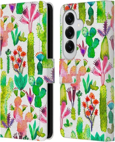 Vista 177 de Head Case Designs Officially Licensed Ninola Brushstrokes Black Summer Patterns Leather Wallet Case Compatible with Samsung Galaxy A07 4G