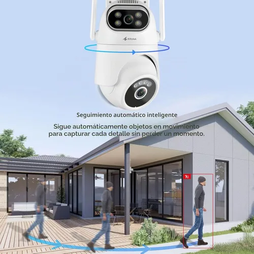 Vista 5 de Kittyhok Sistema de cámara de seguridad para el hogar, cámaras para 2-Blanco