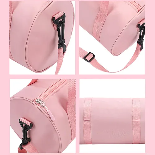 Vista 6 de Bolsa de lona personalizada, nombre bordadopatrón deportivo, bolsa de viaje con compartimento para zapatos, regalo personalizado para hombres