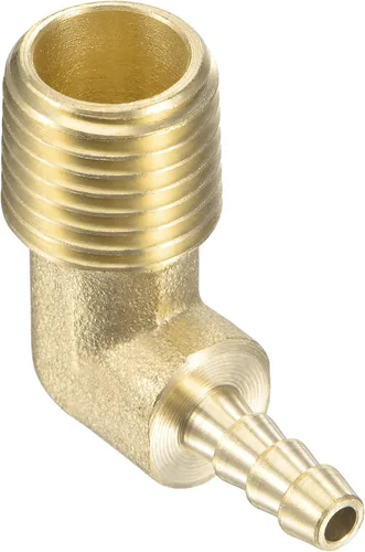 Vista 16 de M METERXITY Accesorios de púas de manguera de latón - Codo de 90 grados Conector de tubo de latón de 1/4 de pulgada Aplicar al gas de agua