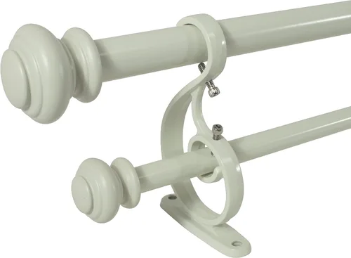 Vista 12 de Set de varillas para cortinas de arena doble telescópicas Decopolitan Urn, 36-72", bronce antiguo