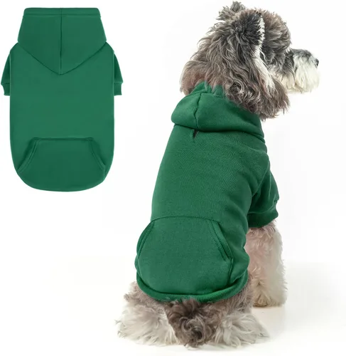 Vista 22 de SCENEREAL Sudaderas con capucha de seguridad para perros de tamaño pequeño, mediano y grande, ropa de felpa cepillada con gorro, abrigo de algodón