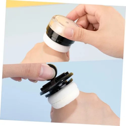 Vista 8 de Beaupretty Soplo portátil hermético del polvo del maquillaje de la caja del polvo de los cosméticos con el envase vacío