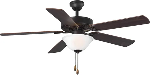 Vista 2 de AirPro Collection - Ventilador de techo de cinco aspas de 52 pulgadas con kit de luz blanca grabada