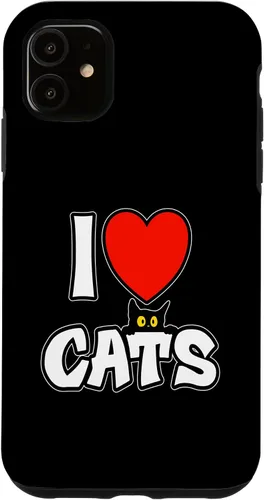 Vista 8 de I Love Cats cat Lover Kitten Parents Feline Fans only Owners Case for iPhone 16