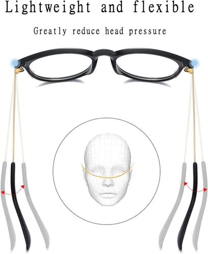 Vista 5 de Lentes falsos de lente transparente sin receta para mujeres y hombres lentes retro con marco de metal redondo