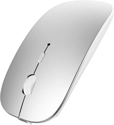 Vista 8 de SUNGI Ratón Bluetooth para laptop, MacBook, iPad, Android, PC, recargable, silencioso, inalámbrico, compatible con Windows/Linux/Tablet, negro